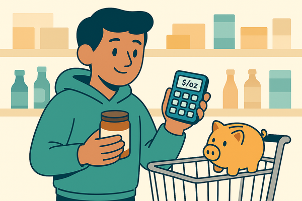 Unit-Price Ninja: grocery math that saves real money (with a “cents per ounce” table)